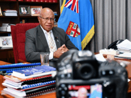 Fiji Prime Minister Sitiveni Rabuka