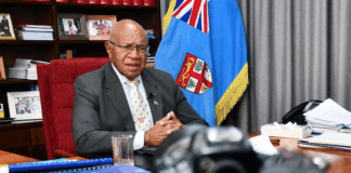 Fiji Prime Minister Sitiveni Rabuka