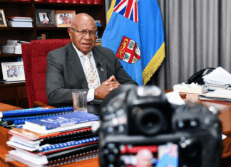 Fiji Prime Minister Sitiveni Rabuka