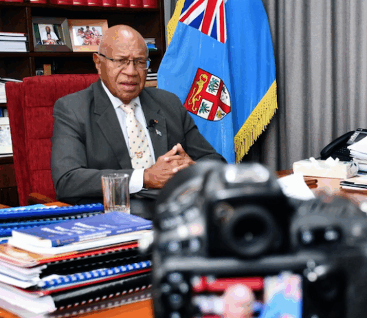 Fiji Prime Minister Sitiveni Rabuka