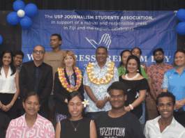 University of the South Pacific student journalists and guests
