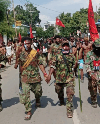 West Papuan resistance fighters