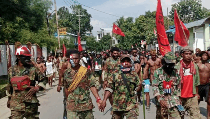 West Papuan resistance fighters