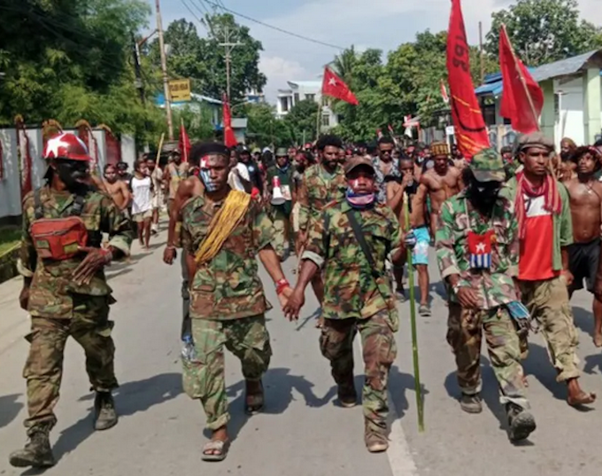 West Papua BN-VM 680wide West Papuan resistance fighters