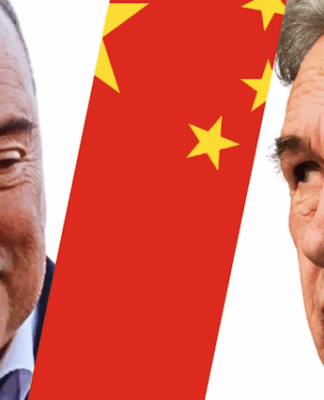 Cook Islands Prime Minister Mark Brown (left) and NZ Foreign Minister Winston Peters