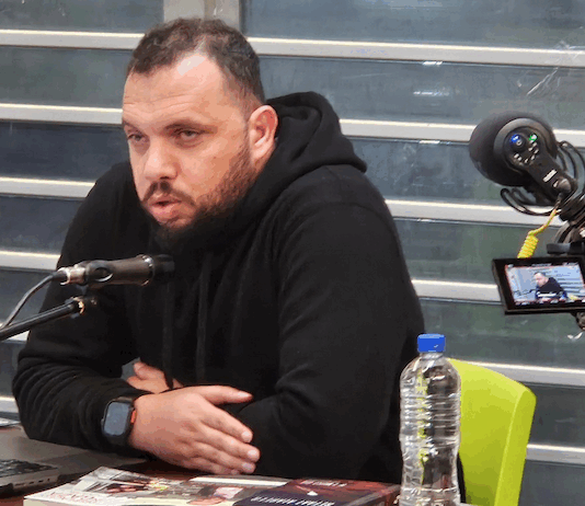 Journalist, poet and academic Dr Yousef Aljamal speaking in Auckland
