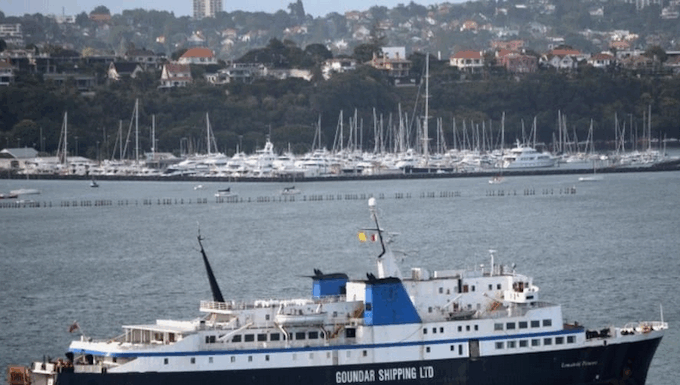 A Goundar Shipping vessel