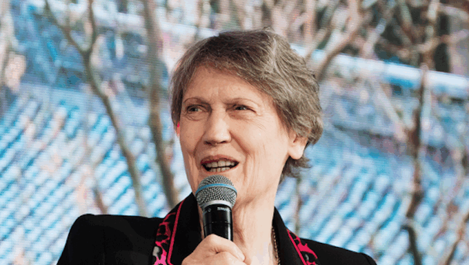 Former New Zealand prime minister Helen Clark