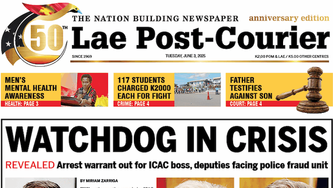 How the Lae edition of the PNG Post-Courier reported the crisis