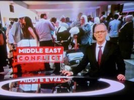 A New Zealand news report on the Middle East conflict on 1News