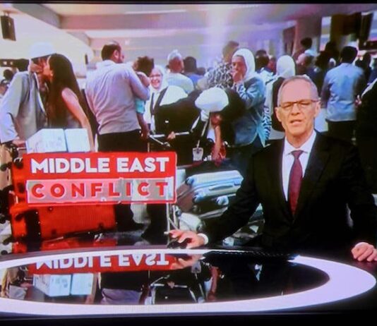 A New Zealand news report on the Middle East conflict on 1News