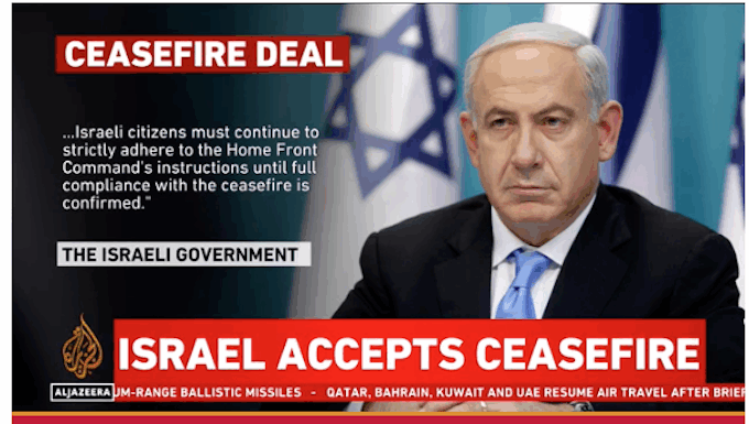 Israel accepts the ceasefire