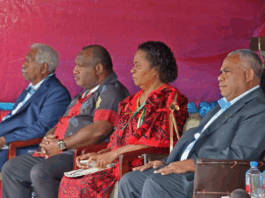 PNG Prime Minister James Marape (second from left) and other Melanesian leaders at the MSG summit