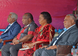 PNG Prime Minister James Marape (second from left) and other Melanesian leaders at the MSG summit