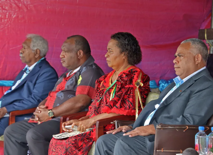 MSG meeting RNZ 680wide PNG Prime Minister James Marape (second from left) and other Melanesian leaders at the MSG summit