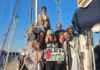 Nine of the 12 Madleen crew members before they were kidnapped by the Israeli military