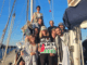 Nine of the 12 Madleen crew members before they were kidnapped by the Israeli military