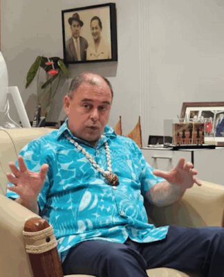 Cook Islands Prime Minister Mark Brown