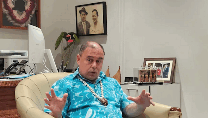 Cook Islands Prime Minister Mark Brown