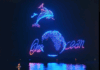 Drones light up the night sky in Nice with a "One Ocean" message as a prelude to the UN Oceans conference