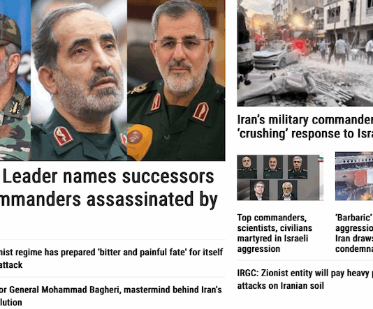 How Iran's PressTV channel reported the Israeli attack