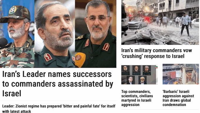 Eugene Doyle: Team Genocide and the West’s war on Iran How Iran's PressTV channel reported the Israeli attack