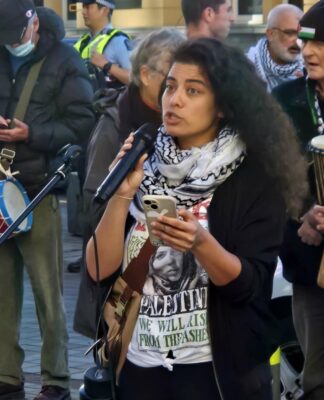 New Zealand Palestinian artist and activist Rana Hamida