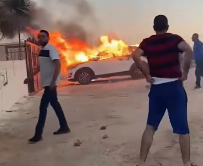 Settler pogrom CM 680wide Palestinians face daily pogroms from brutal illegal Israeli settlers in the ocupied West Bank