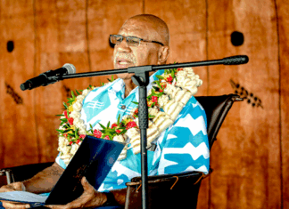 Fiji Prime Minister Sitiveni Rabuka