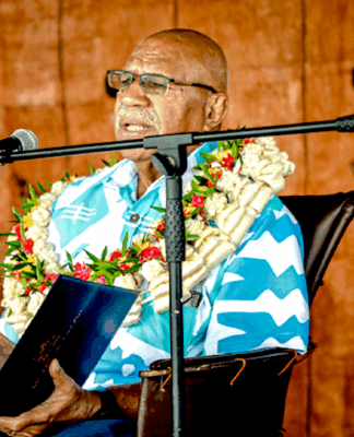 Fiji Prime Minister Sitiveni Rabuka