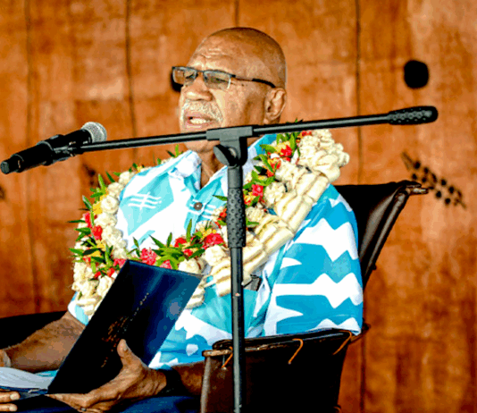 Fiji Prime Minister Sitiveni Rabuka