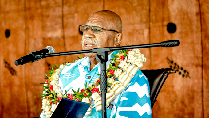 Fiji Prime Minister Sitiveni Rabuka
