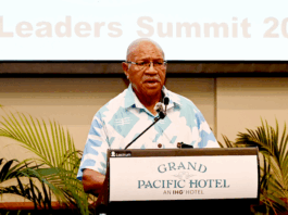 Fiji Prime Minister Sitiveni Rabuka