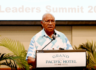 Fiji Prime Minister Sitiveni Rabuka