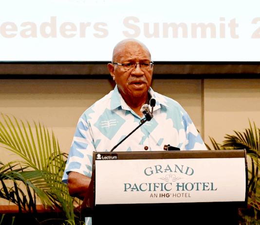 Fiji Prime Minister Sitiveni Rabuka