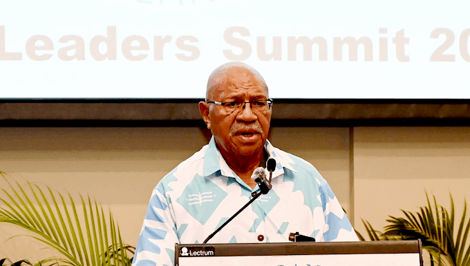 Fiji Prime Minister Sitiveni Rabuka