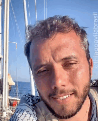 Gaza Freedom Flotilla peace activist Thiago Ávila