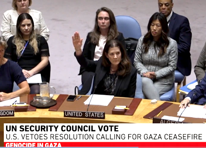 US veto AJ 680wide The lone US vote against Gaza peace