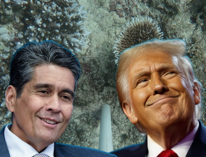 Palau President Surangel Whipps Jr (left) l Whipps & Trump RNZ 680wide Palau President Surangel Whipps Jr