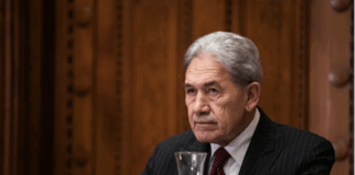 NZ Foreign Minister Winston Peters