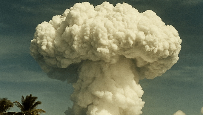 The Castle Bravo test was 1000 times more powerful than the bomb dropped on Hiroshima