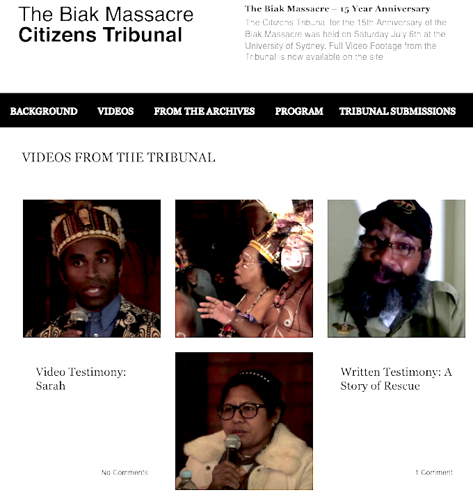 The Biak Citizens' Tribunal