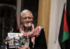 David Robie with his latest book, Eyes of Fire: Last voyage and the Legacy of the Rainbow Warrior