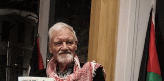 David Robie with his latest book, Eyes of Fire: Last voyage and the Legacy of the Rainbow Warrior