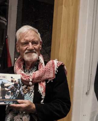 Author condemns ‘callous’ health legacy of French, US nuclear bomb tests in Pacific Author David Robie with his latest book, Eyes of Fire: The Last Voyage and Legacy of the Rainbow Warrior.