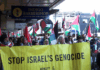 Protesters against Israel's genocide in Gaza and attacks on the occupied West Bank take to the streets in Devonport last weekend