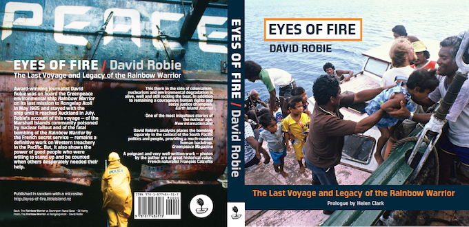 The cover of the latest edition of Eyes of Fire: The Last Voyage and Legacy of the Rainbow Warrior