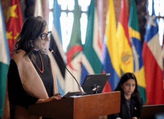 UN Special Rapporteur Francesca Albanese addresses The Hague Group Summit