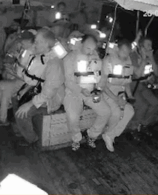 ‘We pose no threat – our aim is to break the siege’: Tan Safi on joining the Handala Gaza flotilla The Freedom Flotilla's Handala crew in emegency positions just before the Israeli military seizure of their humanitarian aid ship on Saturday