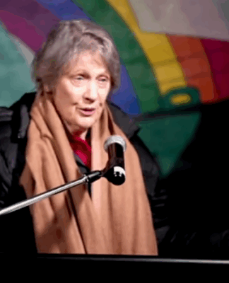 Keep fighting for a nuclear-free Pacific, Helen Clark warns Greenpeace over global storm clouds Former NZ prime minister Helen Clark speaking on the deck of the Rainbow Warrior